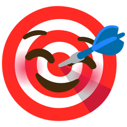 Bow and arrow and Smiling face