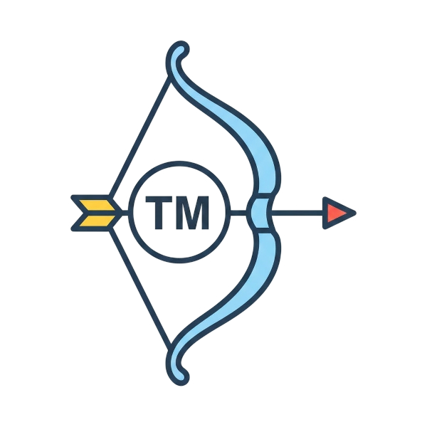 Bow and arrow and Trade mark