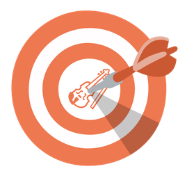 bow and arrow and violin