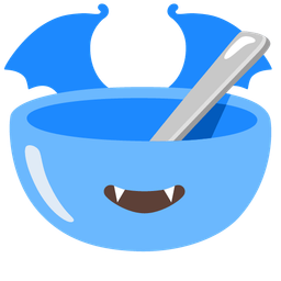 bowl with spoon and bat