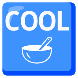 bowl with spoon and COOL button