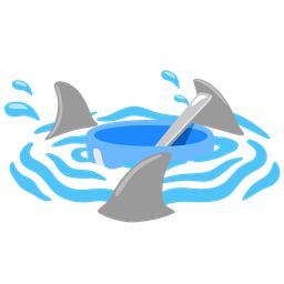 bowl with spoon and shark