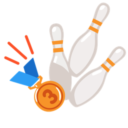 bowling and 3rd place medal