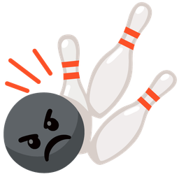 bowling and angry face