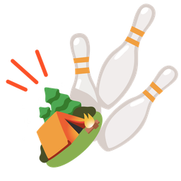 bowling and camping