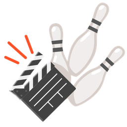 bowling and clapper board