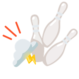 bowling and cloud with lightning