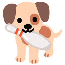 bowling and dog face