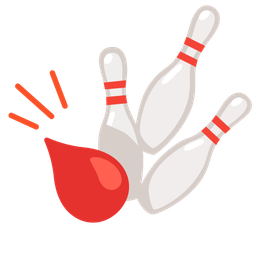 bowling and drop of blood