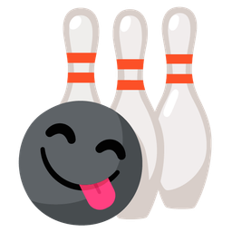 Bowling and Face savoring food