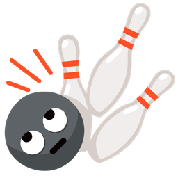 bowling and face with rolling eyes