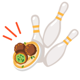 bowling and falafel
