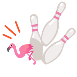 bowling and flamingo