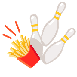 bowling and french fries