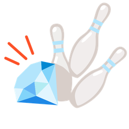 bowling and gem stone