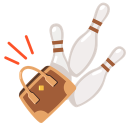bowling and handbag