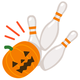 bowling and jack-o-lantern