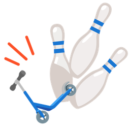 bowling and kick scooter