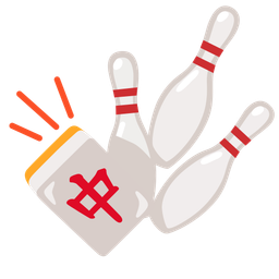 bowling and mahjong red dragon