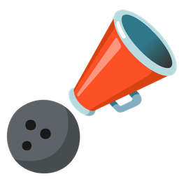 bowling and megaphone