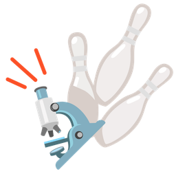 bowling and microscope