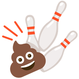 bowling and pile of poo