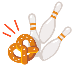 bowling and pretzel