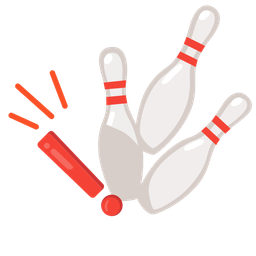 bowling and red exclamation mark