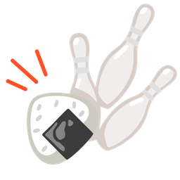 bowling and rice ball