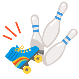 bowling and roller skate