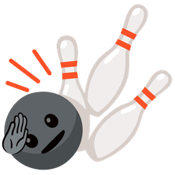 bowling and saluting face