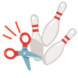 bowling and scissors