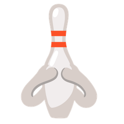 bowling and see-no-evil monkey