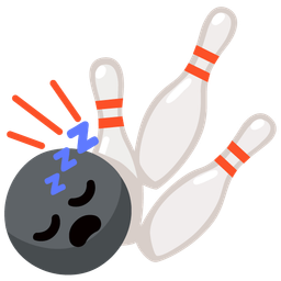bowling and sleeping face