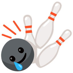 Bowling and Smiling face with tear