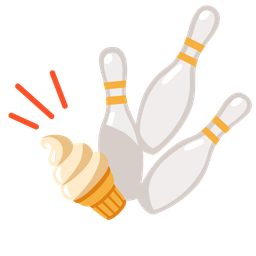 bowling and soft ice cream