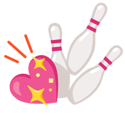 bowling and sparkling heart