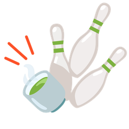 bowling and teacup without handle