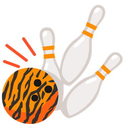 bowling and tiger face