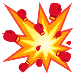 boxing glove and collision