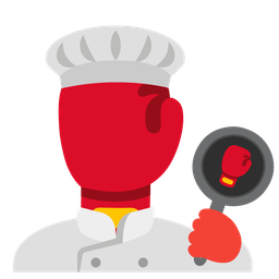 boxing glove and cooking