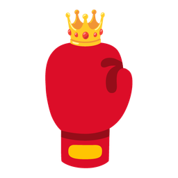 boxing glove and crown