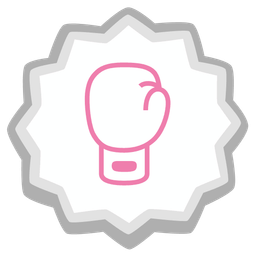 boxing glove and fish cake with swirl