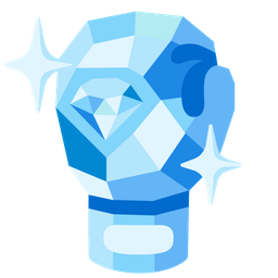 boxing glove and gem stone