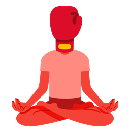 boxing glove and lotus