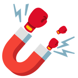 boxing glove and magnet