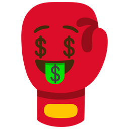 Boxing glove and Money-mouth face