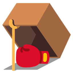 boxing glove and mouse trap