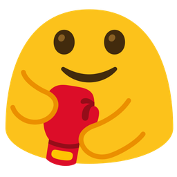 boxing glove and people hugging