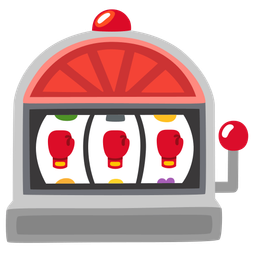 boxing glove and slot machine